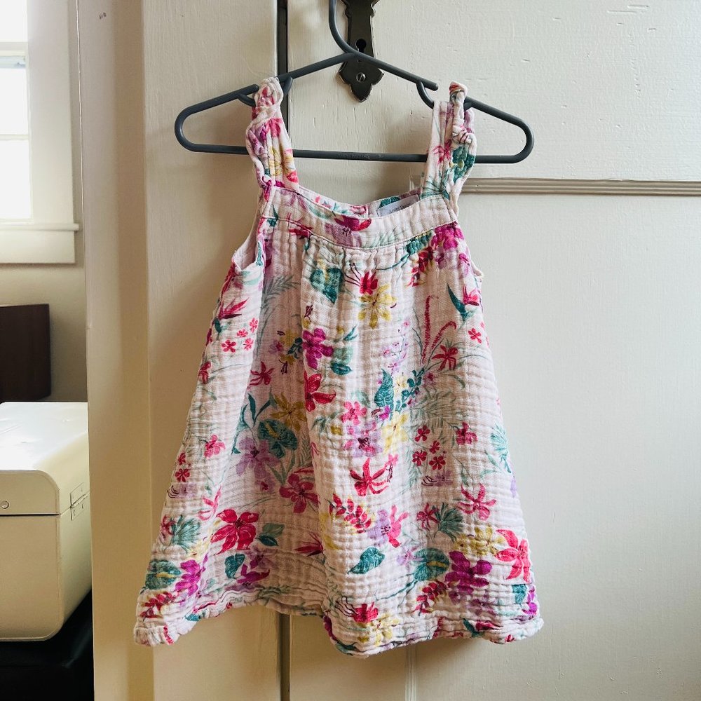 Angel Dear Floral Cotton Muslin Dress